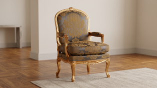 Fauteuil Montespan in Louis XV Style is a virtuosic example of mid – 18th – century Rococo