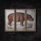 Timothy Oulton "Animal Hippo" Complete Triptych Set (Left, Center, Right) — Offered as a complete - Image 2 of 7