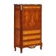 Louis XVI Stationary cabinet "Béal" Inlaid work – Marble top – Made of solid cherrywood brilliant - Image 4 of 9