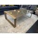Strata Coffee Table Sophisticated Strata Coffee Table, expertly crafted with a striking golden - Image 5 of 5