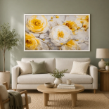Sunshine Wall Art Radiant Sunshine Wall Art piece, featuring a large-scale botanical painting