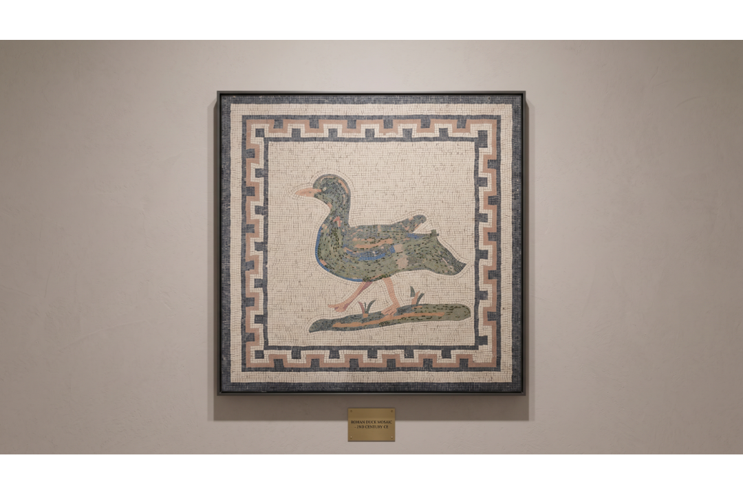 Timothy Oulton Mosaic Cyan Bird Art (138 x 138cm) The Timothy Oulton Mosaic Cyan Bird Art (138 x - Image 2 of 2