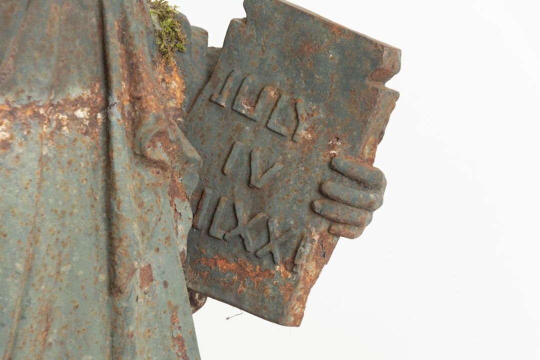 An Early 20th-Century Cast Iron Statue of Liberty Architectural Figure A striking early 20th-century - Image 5 of 20