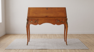 Bourbansais Louis XV – Style Solid Cherrywood Lady's Desk This Bourbansais Louis XV – style lady’s