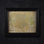 Timothy Oulton Classic Maps Madrid Art (100 x 82cm) The Timothy Oulton Classic Maps Madrid Art OAK
