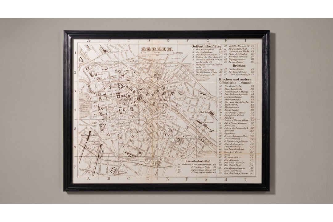 Timothy Oulton Classic Maps Berlin Art Sm (130 x 102cm) The Timothy Oulton Classic Maps Berlin Art - Image 2 of 2