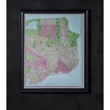 Timothy Oulton Maps San Francisco Art (100 x 82cm) The Timothy Oulton Maps San Francisco Art black