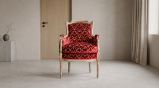 Louis XVI – style Blandin easy chair is a faithful copy after the renowned work of Pierre Counot