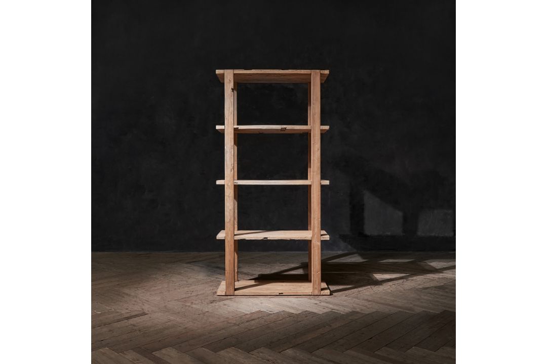 Timothy Oulton Crofters Bookcase (100 x 45cm) in Old Planks celebrates the beauty of reclaimed old - Image 4 of 4