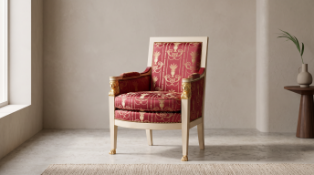 A Highly Ornate Directoire Style Bergère, Après Jacob – Desmalter, Dite 'Pluvinet Buste,' This