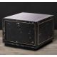 Timothy Oulton Colosseum Side Table (50 x 50cm) in Marble Black Polished Shiny Brass is a sleek, - Image 4 of 5