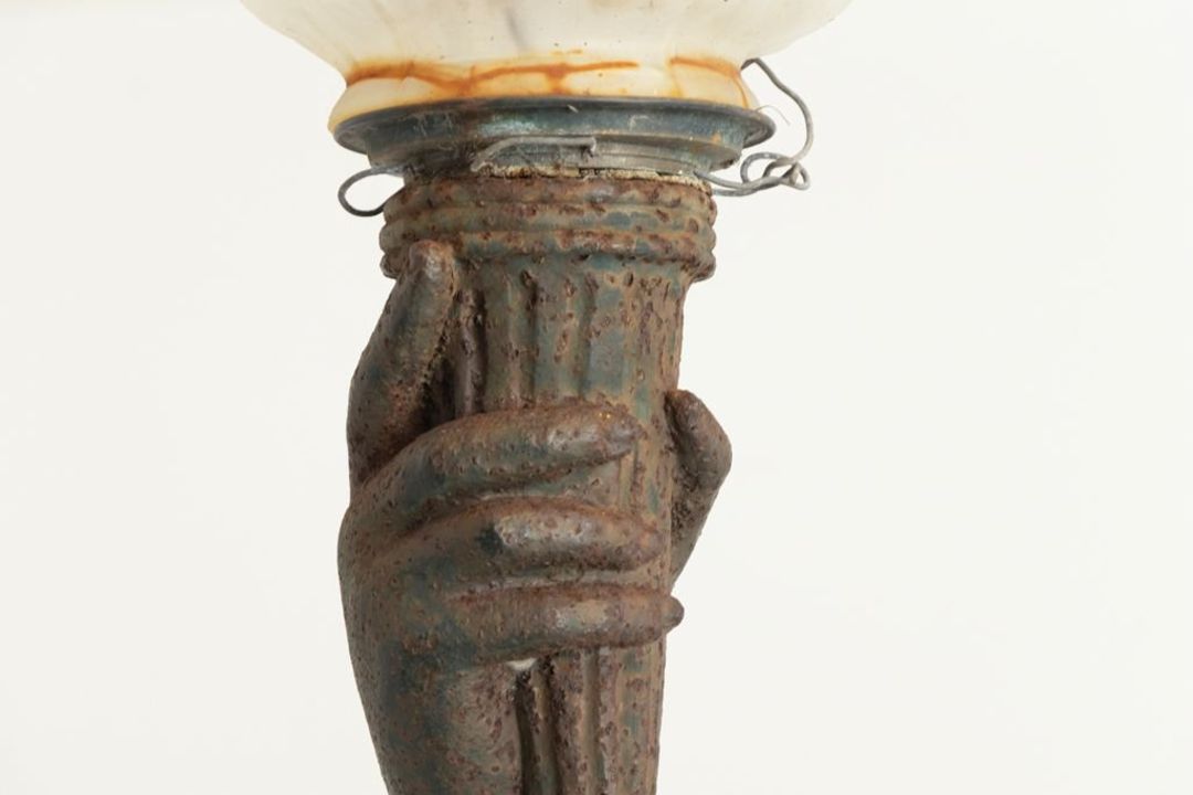 An Early 20th-Century Cast Iron Statue of Liberty Architectural Figure A striking early 20th-century - Image 7 of 20