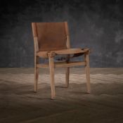 Timothy Oulton Sanctum Chair in Rowdy Sheen & Ceena is a rustic, eco-conscious chair that delivers a