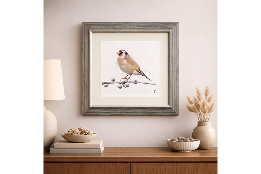 Robin Watercolour Wall art Charming Robin Watercolour Wall Art piece, featuring a delicate