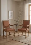 Cabriolet Chair Roussin Louis XVI style Made of solid beechwood – Traditional leaf fibre trimming on