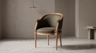 Louis XVI style Desk Chair is an elegant expression of neoclassical design, defined by its