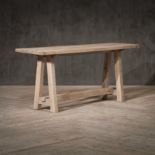 Timothy Oulton Bridge Oak Console Table (180 x 52cm) in Light Natural Oak is a masterfully
