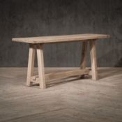 Timothy Oulton Bridge Oak Console Table (180 x 52cm) in Light Natural Oak is a masterfully