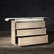 Timothy Oulton Castaway Large Chest in Aluminium & Beached (120 x 51cm) is a coastal-inspired luxury