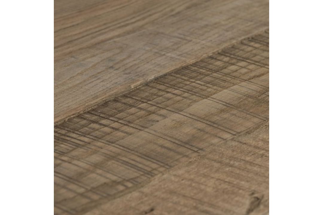 Timothy Oulton Braveheart Console Table (220 x 46 x 76cm) in Battered Plank is a commanding, - Image 3 of 4