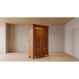 "La Pie du Méné" armoire is a prestigious signature piece of the Ateliers Allot, handcrafted from