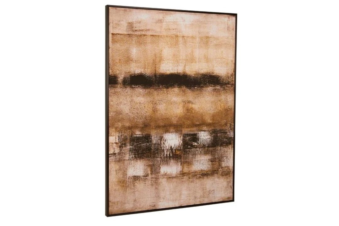 Natural Canavas Wall Art Sophisticated Natural Canvas Wall Art piece, featuring a large-scale - Image 2 of 3