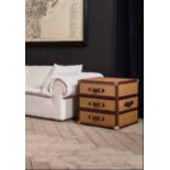 Timothy Oulton Stonyhurst Large Side Table (60 x 60cm) in Original Rattan is a distinct, travel-