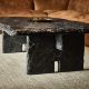 Timothy Oulton Quarry Rectangular Coffee Table (150 x 90cm) in Black Slate Satin is a ruggedly - Image 3 of 4