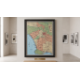 Timothy Oulton Maps Los Angeles Art (100 x 82cm) The Timothy Oulton Maps Los Angeles black wood - Image 2 of 2
