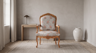 A Louis XV Style Carved Beechwood fauteuil armchair, Dite 'Tilliard à Coeur,' Après Jean –