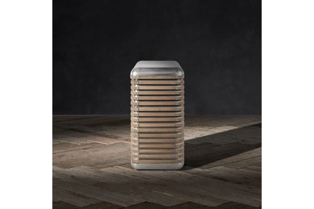 Timothy Oulton Castaway Large Chest in Aluminium Beached (120 x 51cm) is a coastal-inspired luxury - Image 4 of 5
