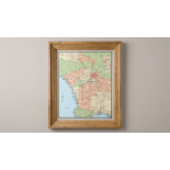 Timothy Oulton Classic Maps Los Angeles Art (100 x 82cm) The Timothy Oulton Classic Maps Los Angeles