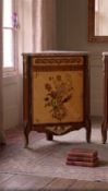 A Fine Louis XVI Style Marquetry Corner Cabinet (Meuble d'angle), 'Trophée aux Oiseaux,' This