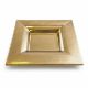 FDC - Ceramic Charger tray in crackle gold enamal A sophisticated square Ceramic Charger Tray, - Image 2 of 2