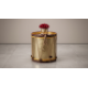 Timothy Oulton Regiment Drum Side Table in Painted Wood is a bold, conversational piece steeped in - Image 2 of 2