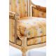 A Pair of Louis XVI easy chair "Lerouge" Copy after work signed Lerouge – The back is curved and - Image 3 of 8
