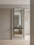 Contemporary Wooden Framed Full-Length Dressing Mirror with Integral Shelf (50 x 190cm) crafted with