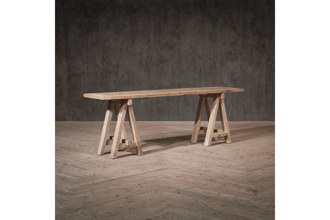 Timothy Oulton A Frame Console 220 x 52cm — Light Natural Oak Spanning an impressive 220cm in - Image 2 of 3