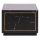 Timothy Oulton Colosseum Side Table (50 x 50cm) in Marble Black Polished Shiny Brass is a sleek, - Image 5 of 5
