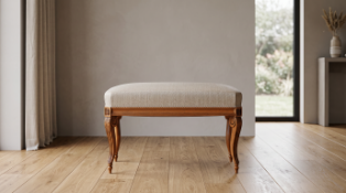 A Transition Style Carved Beechwood Bench (Banquette), Après Georges Jacob, This elegant, four –