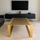 Strata Coffee Table Sophisticated Strata Coffee Table, expertly crafted with a striking golden - Image 4 of 5