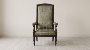Mauzancieux Restauration – Style Hand – Made Armchair This Mauzancieux armchair is a masterful