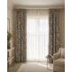 A pair of fully lined pencil pleat drapes in Sanderson "Birds & Berries" Fern fabric. Part of the - Image 1 of 3