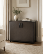 A freestanding mini bar in a two door cabinet 107 x 55 x 84 cm [Loc: RM 404]