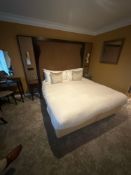 Pair of fully lined pencil pleat drapes in Sanderson 