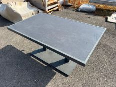Amsterdam Rectangle Piston Table - Anthracite