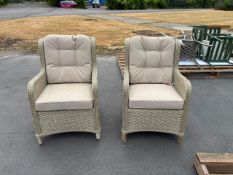 Chedworth Hi-Back Armchair - Sandstone x 2