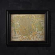 Timothy Oulton Classic Maps Madrid Art (100 x 82cm) The Timothy Oulton Classic Maps Madrid Art OAK