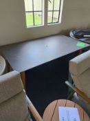 Como 166cm Rectangle Table with 6x Armchairs - Anthracite