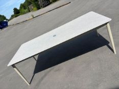 Antibes 220 x 100cm Rectangle Dining Table - Mocha